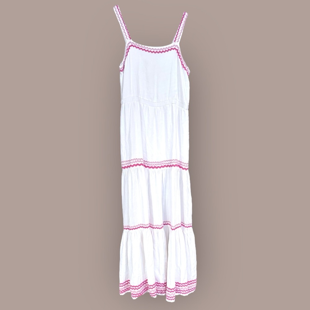 Splendid Riviera Rick Rack Maxi Dress Size Medium - Picture 3 of 8